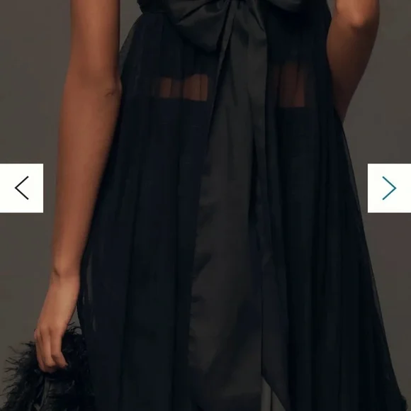 By Anthropologie Strapless Tulle Tunic Top - Picture 3 of 4